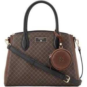 image:imageNine West Womens Mary SatchelBrown Black Logo