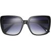 image:imageNine West Womens Livia Square Sunglasses Black 56 mm