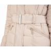 image:imageNine West womens Belted Puffer With Faux Fur Trim HoodMarble