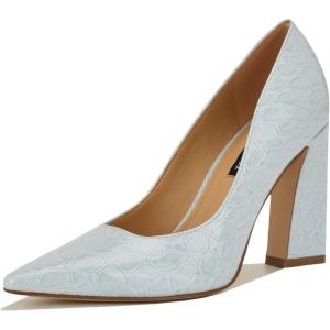 image:imageNine West Womens TamantLight Blue Croco Patent 450