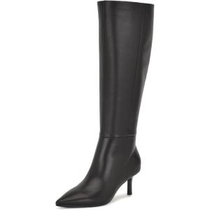 image:imageNine West Womens Kimdee 9x9 Wide CalfBlack Leather 001