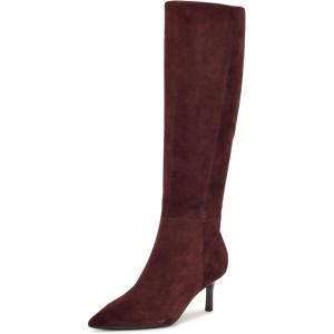 image:imageNine West Womens Kimdee 9x9 Wide CalfDark Red Suede 600
