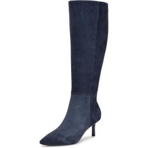 image:imageNine West Womens Kimdee 9x9 Wide CalfNavy Suede 400
