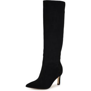 image:imageNine West Womens Lorthey Wide CalfBlack Suede 001