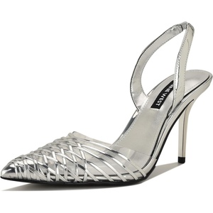 image:imageNine West Womens PemmaSilver Mirror MetallicClear 040