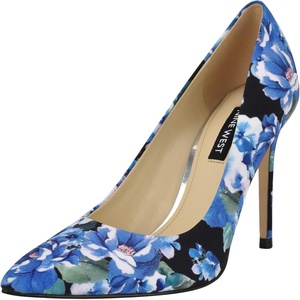 image:imageNine West Womens Fresh PumpBlue Bouquet Floral Multi 401