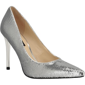 image:imageNine West Womens Fresh PumpSilver Sequin 040