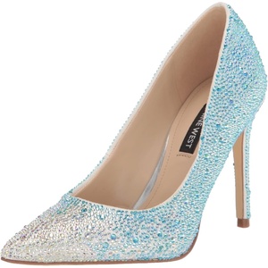 image:imageNine West Womens Fresh PumpWhite Irridescent Shimmer